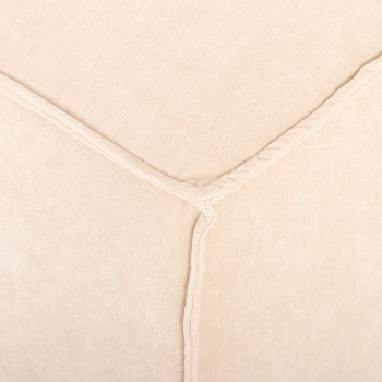 Kinsley 5 Seater Corner Modular Sofa With Ottoman, Natural