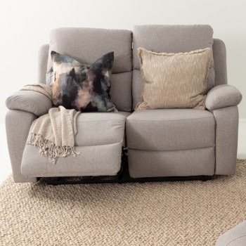 Kyle 3 Seater Electric Recliner + 2 Seater Electric Recliner, Light Grey