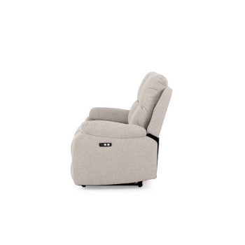 Kyle 3 Seater Electric Recliner + 2 Seater Electric Recliner, Light Grey