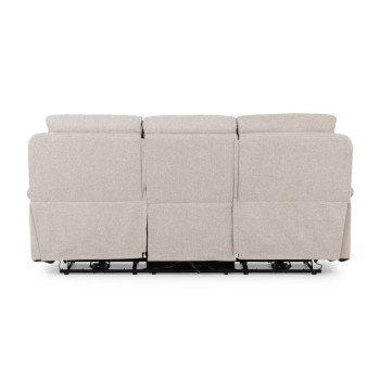 Kyle 3 Seater Electric Recliner + 2 Seater Electric Recliner, Light Grey