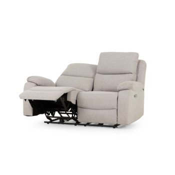 Kyle 3 Seater Electric Recliner + 2 Seater Electric Recliner, Light Grey