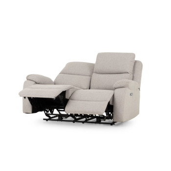 Kyle 3 Seater Electric Recliner + 2 Seater Electric Recliner, Light Grey