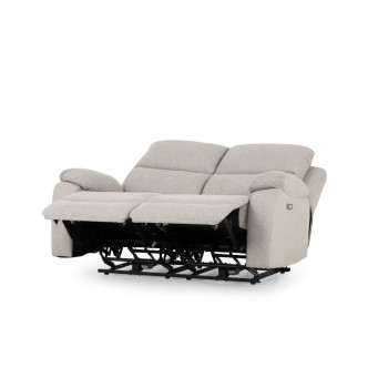 Kyle 3 Seater Electric Recliner + 2 Seater Electric Recliner, Light Grey