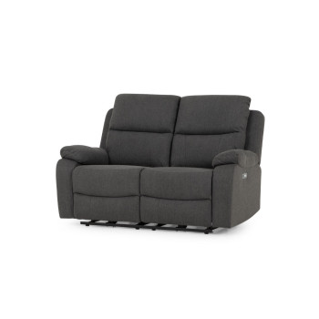Kyle 3 Seater Electric Recliner + 2 Seater Electric Recliner, Charcoal