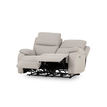 Kyle 2 Seater Electric Recliner + 2 Electric Recliner Chairs, Light Grey