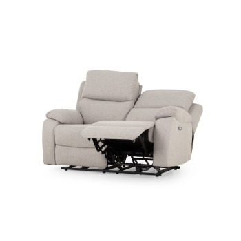 Kyle 2 Seater Electric Recliner + 2 Electric Recliner Chairs, Light Grey