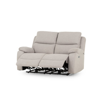 Kyle 2 Seater Electric Recliner + 2 Electric Recliner Chairs, Light Grey