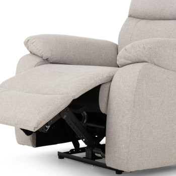Kyle 2 Seater Electric Recliner + 2 Electric Recliner Chairs, Light Grey