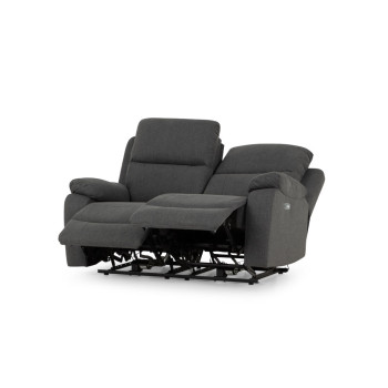 Kyle 2 Seater Electric Recliner + 2 Electric Recliner Chairs, Charcoal