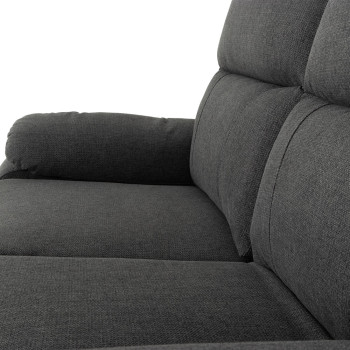 Kyle 2 Seater Electric Recliner + 2 Electric Recliner Chairs, Charcoal