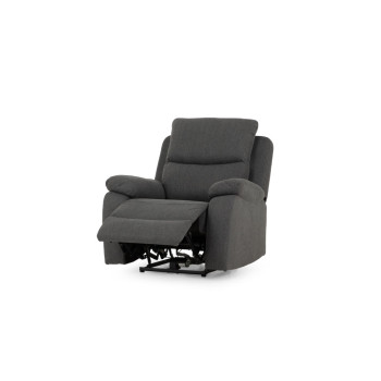 Kyle 2 Seater Electric Recliner + 2 Electric Recliner Chairs, Charcoal
