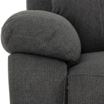 Kyle 2 Seater Electric Recliner + 2 Electric Recliner Chairs, Charcoal