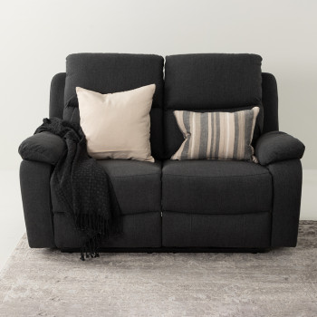 Kyle 2 Seater Electric Recliner + 2 Electric Recliner Chairs, Charcoal