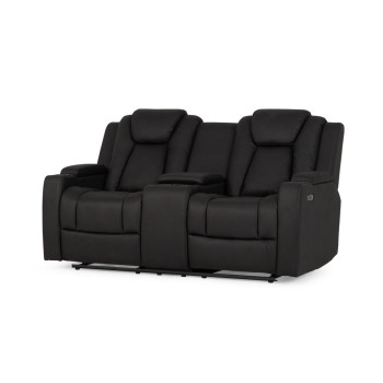 Leon 3 Seater Electric Recliner + 2 Seater Electric Recliner, Charcoal