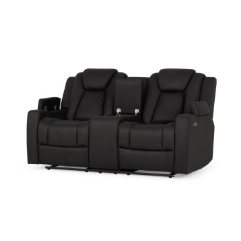Leon 3 Seater Electric Recliner + 2 Seater Electric Recliner, Charcoal