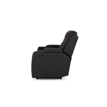 Leon 3 Seater Electric Recliner + 2 Seater Electric Recliner, Charcoal