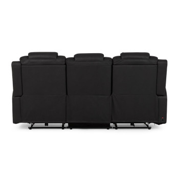 Leon 3 Seater Electric Recliner + 2 Electric Recliner Chairs, Charcoal