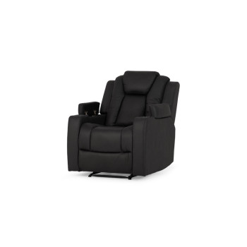 Leon 3 Seater Electric Recliner + 2 Electric Recliner Chairs, Charcoal