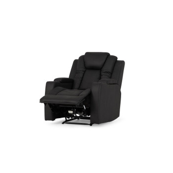 Leon 3 Seater Electric Recliner + 2 Electric Recliner Chairs, Charcoal