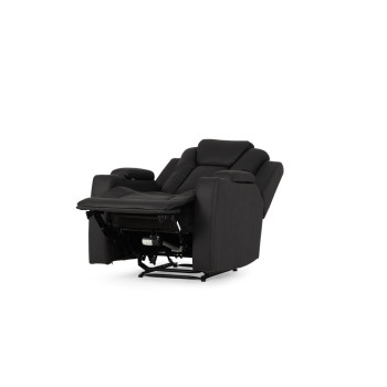 Leon 2 Seater Electric Recliner + 2 Electric Recliner Chairs, Charcoal