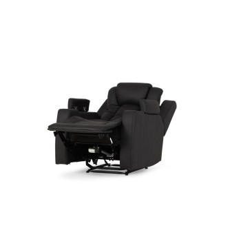 Leon 2 Seater Electric Recliner + 2 Electric Recliner Chairs, Charcoal