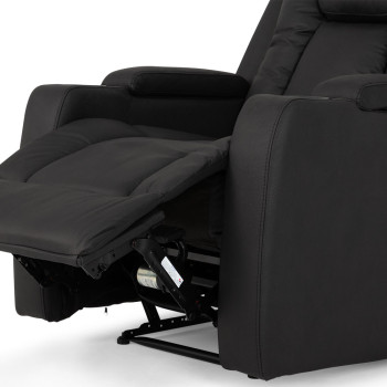 Leon 2 Seater Electric Recliner + 2 Electric Recliner Chairs, Charcoal