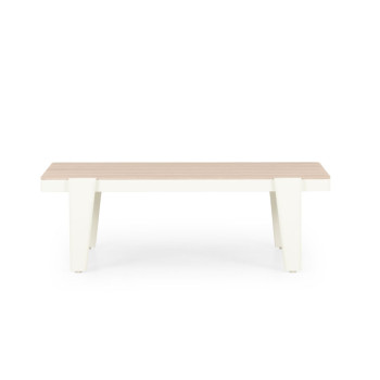 Lucia 4 Piece Outdoor Lounge Set with Coffee Table, White