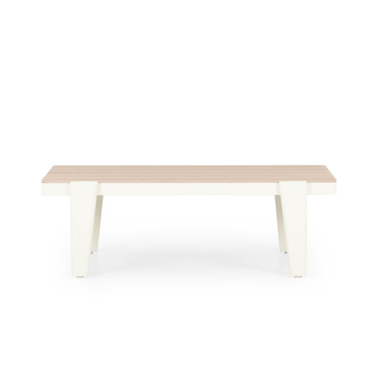 Lucia 4 Piece Outdoor Lounge Set with Coffee Table, White