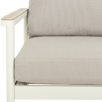 Lucia 4 Piece Outdoor Lounge Set with Coffee Table, White