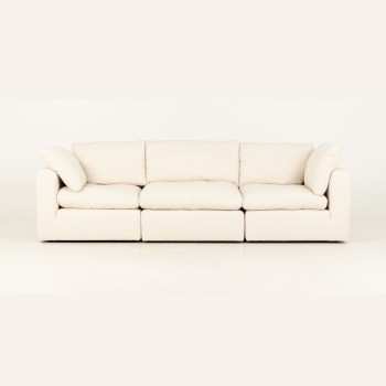 Mallory 3 Seater Modular Sofa, Cream