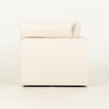 Mallory 4 Seater Corner Modular Chaise Sofa, Cream