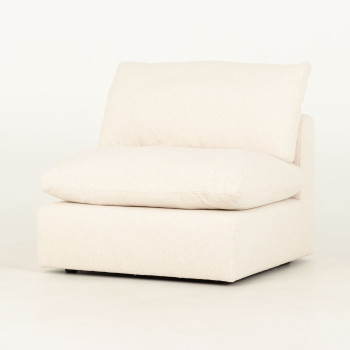 Mallory 4 Seater Corner Modular Chaise Sofa, Cream