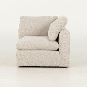 Mallory 4 Seater Modular Corner Sofa with Ottoman, Grey