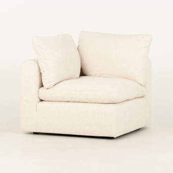 Mallory 5 Seater Corner Modular Sofa, Cream