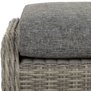 Martinique 4 Piece Outdoor Lounge Set with Coffee Table, Charcoal