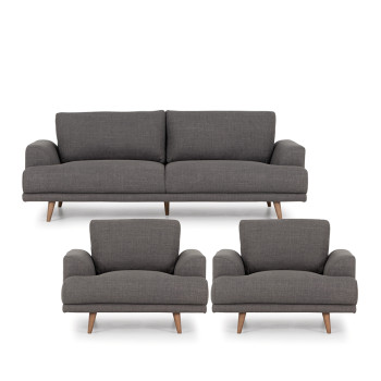Mason 3 Seater + 2 Armchairs, Charcoal