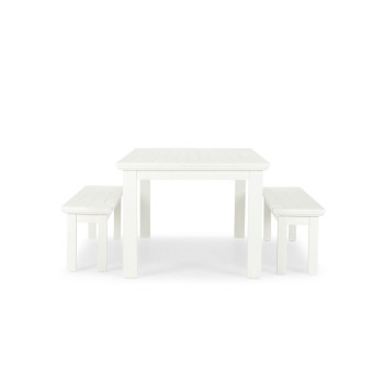 Melve 3 Piece Dining Set - W220, White