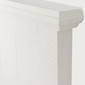 Melve 4 Piece Bedroom Set with King/Super King Headboard, White