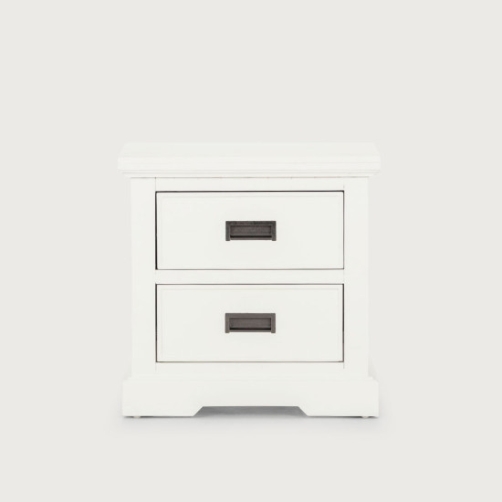 Melve 4 Piece Bedroom Set with King/Super King Headboard, White