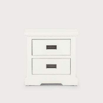 Melve 4 Piece Bedroom Set with King/Super King Headboard, White