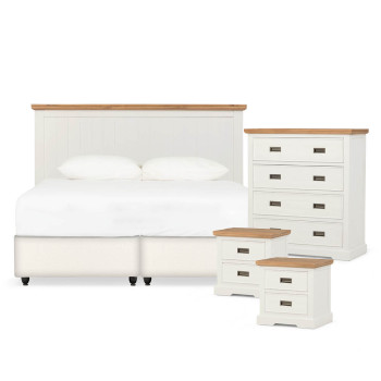 Melve 4 Piece Bedroom Set with King/Super King Headboard