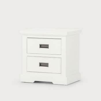 Melve 6 Piece Bedroom Set with Double/Queen Headboard, White