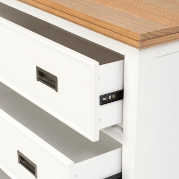 Melve 6 Piece Bedroom Set with Double/Queen Headboard