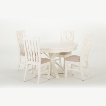 Melve 5 Piece Dining Set - W130, White