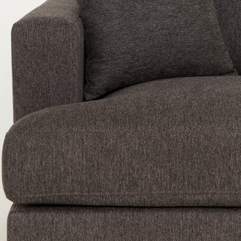 Milana 3 Seater + Ottoman, Charcoal