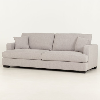 Milana 3 Seater + Ottoman, Light Grey