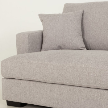 Milana 3 Seater + Ottoman, Light Grey