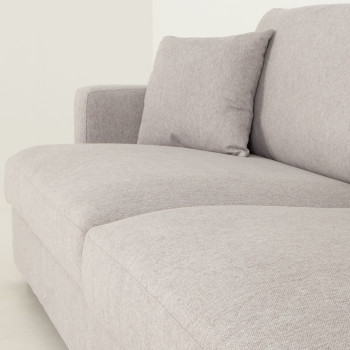 Milana 3 Seater + Ottoman, Light Grey