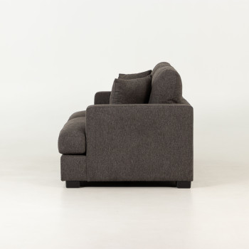 Milana 2 Seater + Ottoman, Charcoal