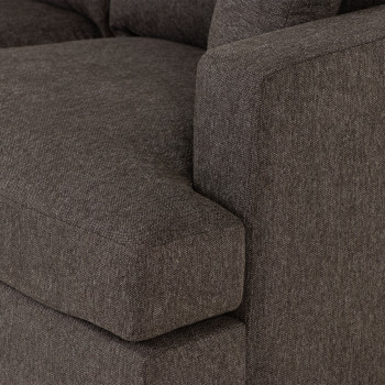 Milana 2 Seater + Ottoman, Charcoal